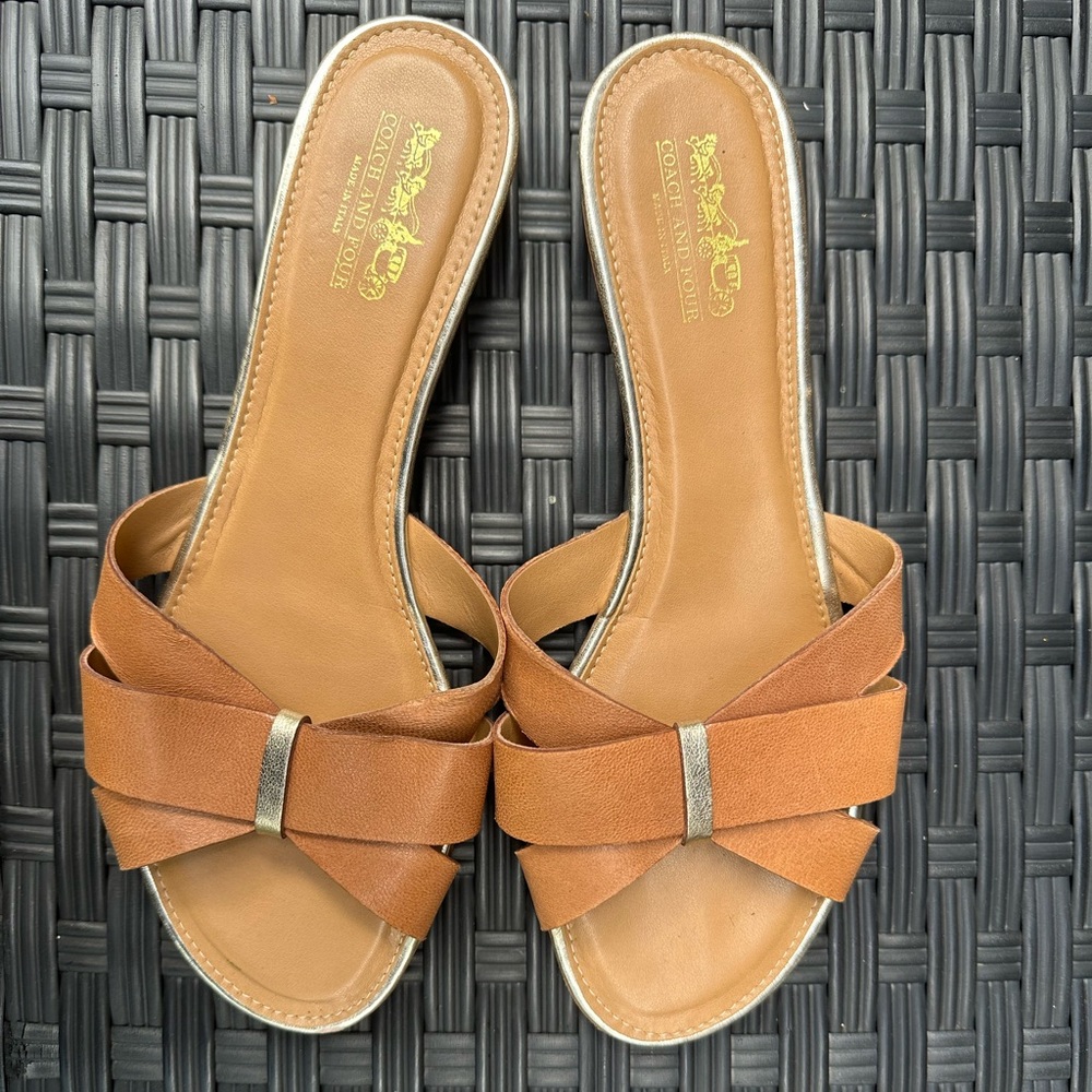 Coach and Four Brown Size 10 Sandals
